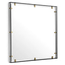 Smoke Glass Framed Mirror Verona