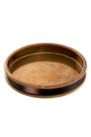 Vintage Brass Round Tray Ella