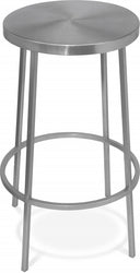 Tyson Iron Counter Stool - Silver