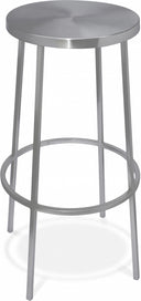 Tyson Iron Bar Stool - Silver