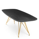 Black Oak Top Dining Table Levante