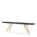 Black Oak Top Dining Table Levante