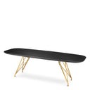 Black Oak Top Dining Table Levante