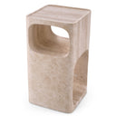 Carved Stone Side Table Adler