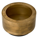 Vintage Brass Round Planter Jasper