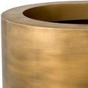 Vintage Brass Round Planter Jasper