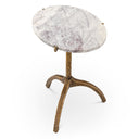 White Marble Side Table Cortina
