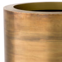 Vintage Brass Round Planter Jasper