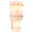 Double Alabaster Wall Lamp Blason