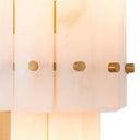 Double Alabaster Wall Lamp Blason