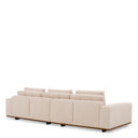 Upholstered Beige Sofa Aurora