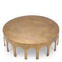 Vintage Brass Coffee Table Gardini