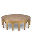 Vintage Brass Coffee Table Gardini