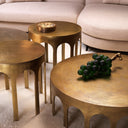 Vintage Brass Side Table Gardini
