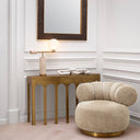 Vintage Brass Console Table Gardini