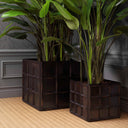 Rustic Style Outdoor Planter Grid