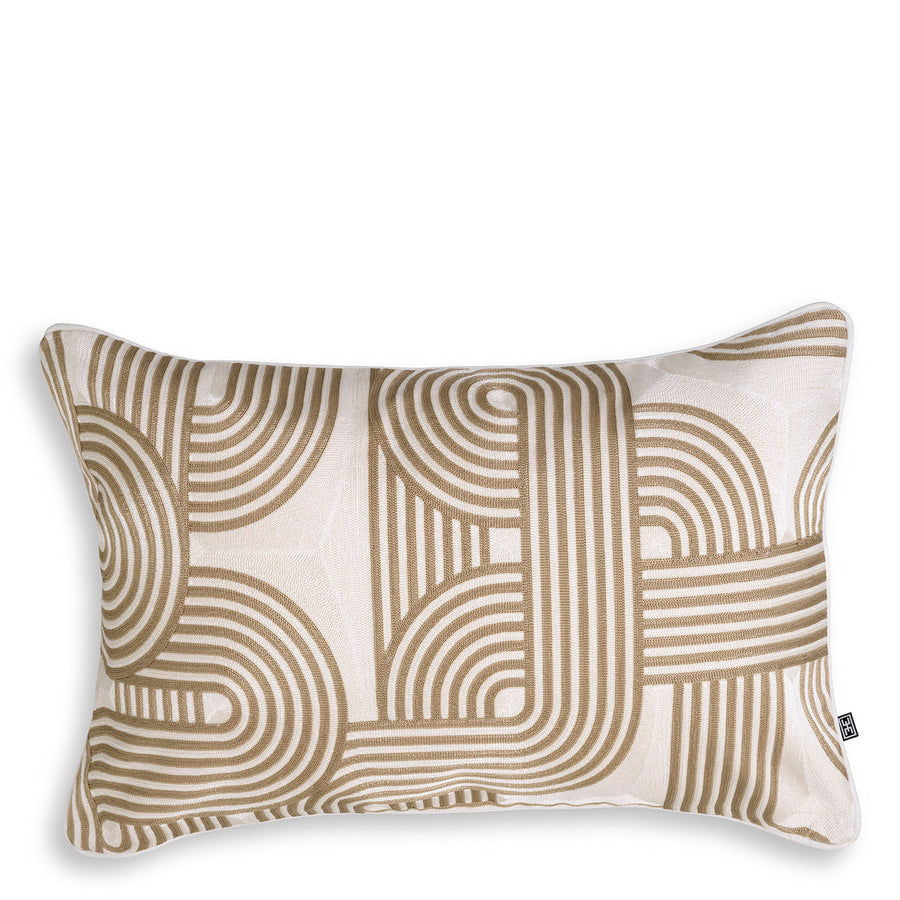 Beige Modern Lumbar Pillow Abaças