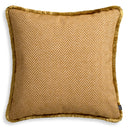Herringbone Pattern Fringed Cushion L Kauai