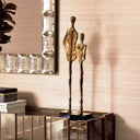 Vintage Brass Deco Object Set (2) Dual