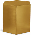 Hexagon Iron End / Side Table - Gold