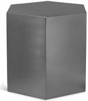 Hexagon Iron End / Side Table - Chrome