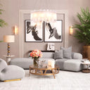 Alabaster Modern Chandelier Pizzorni