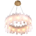 Alabaster Modern Chandelier Pizzorni