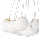 Clustered Alabaster Chandelier Sphinx
