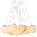 Clustered Alabaster Chandelier Sphinx