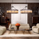 Glass Drum Ceiling Lamp Bernardi