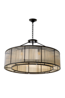 Glass Drum Ceiling Lamp Bernardi