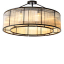 Glass Drum Ceiling Lamp Bernardi