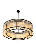Glass Drum Ceiling Lamp Bernardi