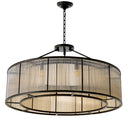 Glass Drum Ceiling Lamp Bernardi