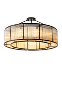 Glass Drum Ceiling Lamp Bernardi