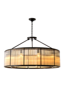 Glass Drum Ceiling Lamp Bernardi