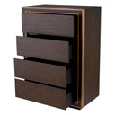Brown Oak Tall Dresser Camelot
