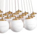 Clustered Alabaster Chandelier Sphinx