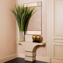 White Frosted Glass Vase Haight