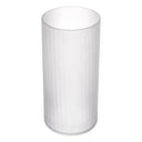 White Frosted Glass Vase Haight
