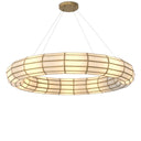 Glass Panels Round Chandelier Ronco