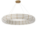 Glass Panels Round Chandelier Ronco