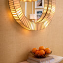 Antique Brass Artisan Mirror Monari