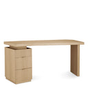 Natural Oak 3-Drawer Desk Sarah