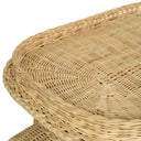 Rattan Sculptural Side Table Elephant