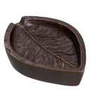 Leaf-Patterned Metal Bowl Rosselli