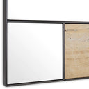 Travertine Bronze Wall Mirror Cosimo