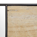 Travertine Bronze Wall Mirror Cosimo