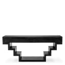 Oak Geometrical Console Table Rialto