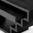 Oak Geometrical Console Table Rialto